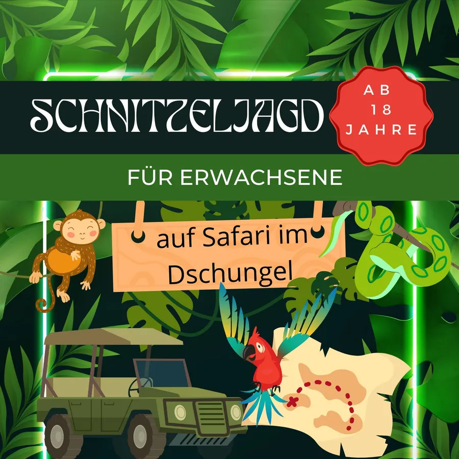 Schnitzeljagd Dschungel für Erwachsene (ab 18)