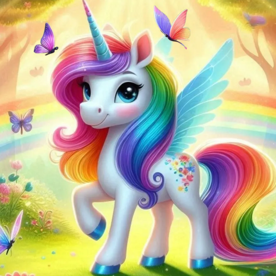 Schnitzeljagd Einhorn Happy